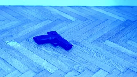 CSI technician working indoor on evidences collecting and identification Stock Footage 320962604