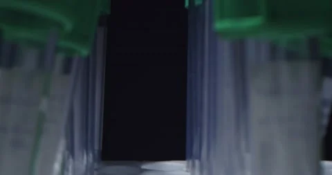 CSI test tubes close up Video stock 231682678