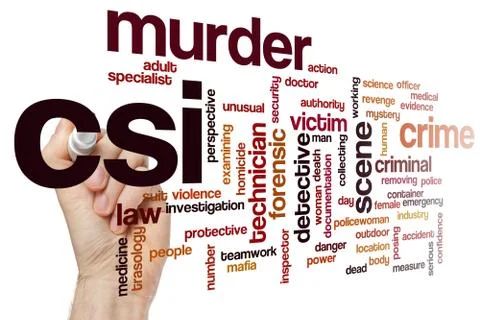 CSI word cloud concept Stock Illustration