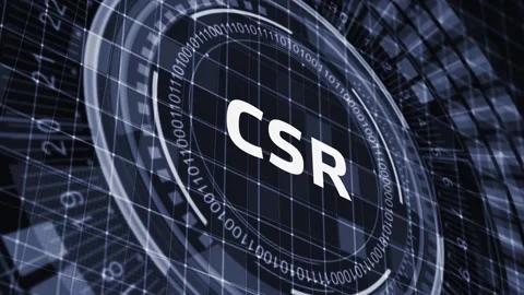 CSR abbreviation, modern technology concept. Business, Technology, Internet a Vidéo 153879923