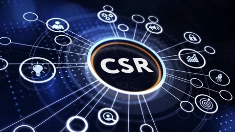 CSR abbreviation, modern technology concept. Business, Technology, Internet a Vídeo Stock 185343604