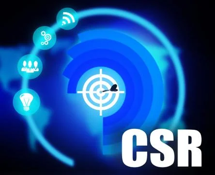 Csr connect concept plan graphic background color Stock Illustration