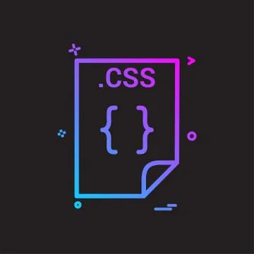 Css application download file files format icon vector design Stock Illustration