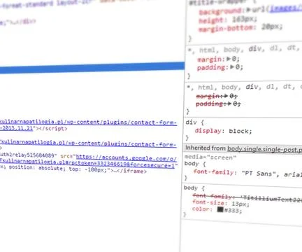 Css code Stock Illustration
