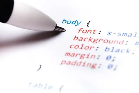 Css code Stock Photos