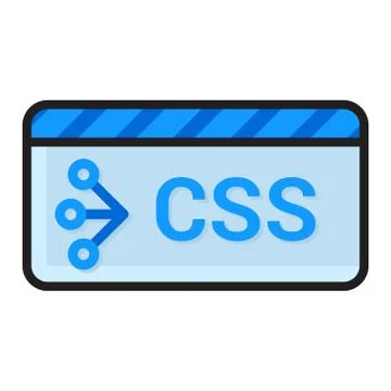 Css coding icon Stock Illustration