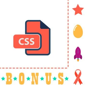 CSS computer symbol Stock Illustration