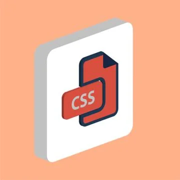 CSS computer symbol Illustrazione stock