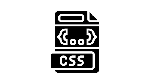 Css file format document glyph icon animation Stock Footage 326158693