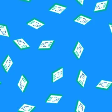 Css file format document isometric icon seamless pattern Stock Illustration