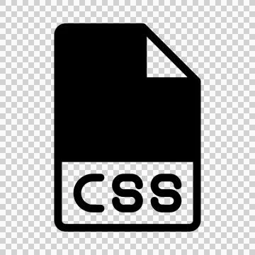Css file format icons. Files type symbol document icon.  Stock Illustration