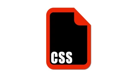 CSS File Icon Illustration Stock Footage 280494862