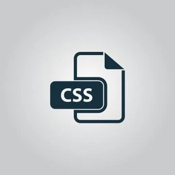 Css file icon vector Stock-Illustration