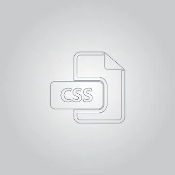 Css file icon vector Stock-Illustration