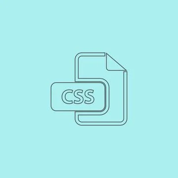 Css file icon vector Stock-Illustration