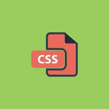Css file icon vector Stock-Illustration