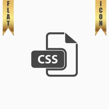 Css file icon vector. Stock-Illustration