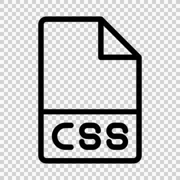 Css file type icons. files and document format design icon symbol. Stock Illustration