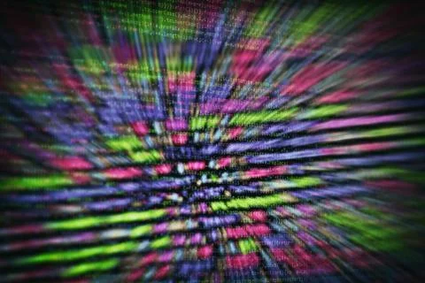 CSS, JavaScript and HTML usage. Monitor closeup of function source code. Abst Stock Photos