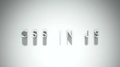 Css in js 3D title animation with shadows on a white background Vídeos de archivo 297268535