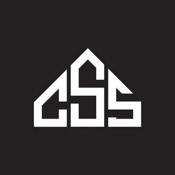 CSS letter logo design. CSS monogram initials letter logo concept. CSS letter Stockillustratie
