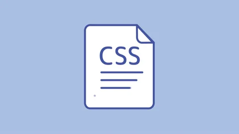 CSS line icon on the Alpha Channel Stock Footage 124294551