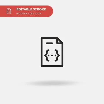 Css Simple vector icon. Illustration symbol design template for web mobile UI Stock Illustration