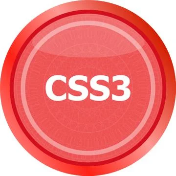 Css style web icon isolated on white, web icon Stock Illustration