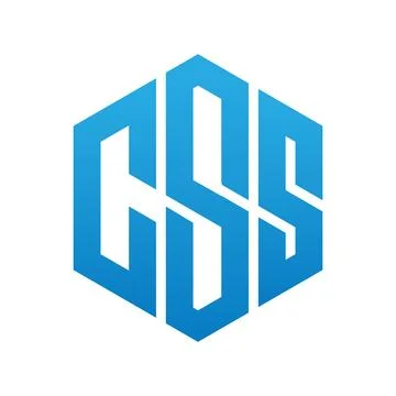 CSS Technology related Letter Logo design Stock Illustration