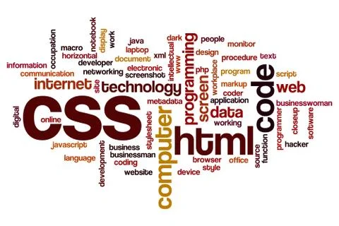 CSS word cloud Stock Illustration