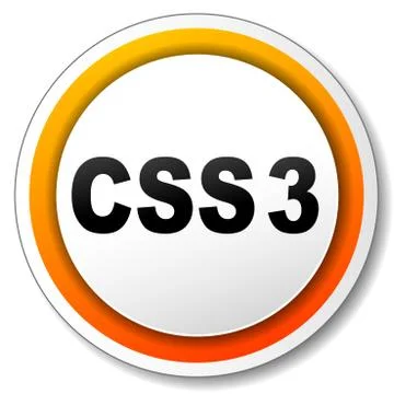 Css3 orange icon 스톡 일러스트
