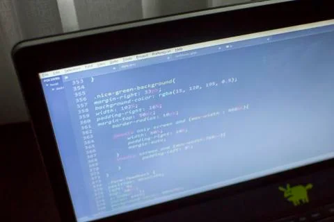 CSS3/LESS/SASS code Stock Photos