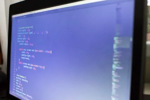 CSS3/LESS/SASS code Stock Photos