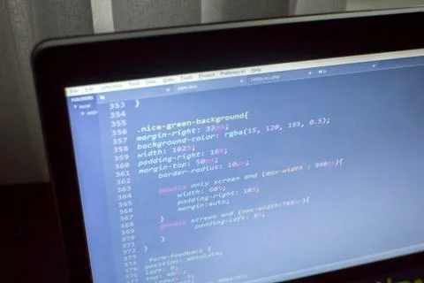 CSS3/LESS/SASS code Stock Photos
