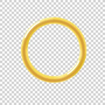 Cst simple yellow gold ring Stock Illustration