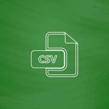 CSV computer symbol Illustrazione stock