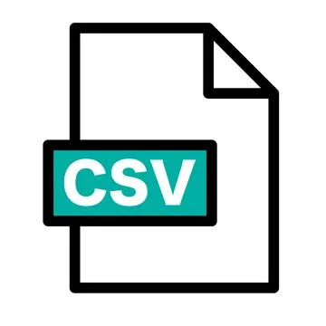 CSV data icon. CSV file. Vector. イラスト素材