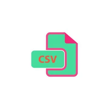 CSV Icon Vector Stock Illustration