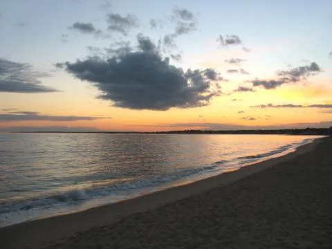 Ct beach sunset Stock Photos