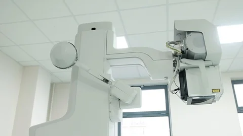 CT (Computed tomography) scanner in hospital laboratory Stock Footage 89567577