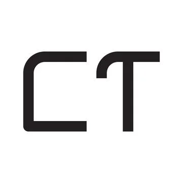 Ct initial letter vector logo icon Stock Illustration