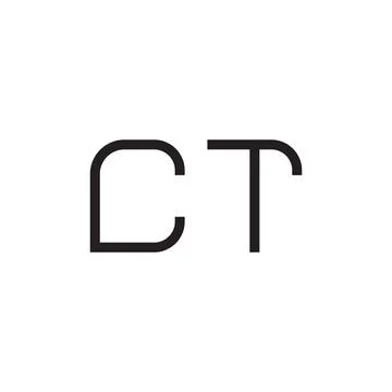Ct initial letter vector logo icon Stock-Illustration