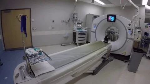 CT scan room Stock Footage 72391097
