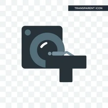 Ct scan vector icon isolated on transparent background, ct scan logo design Stock Illustration