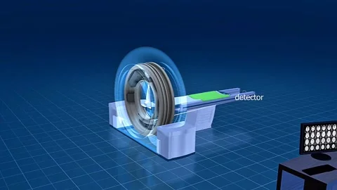 CT Scanner 3D view Stock Footage 328530411