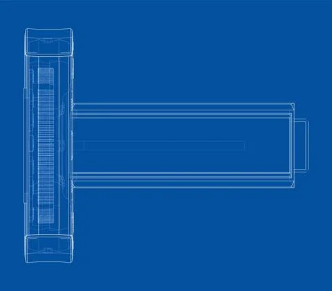 CT scanner, MRI machine. Vector Stockillustratie