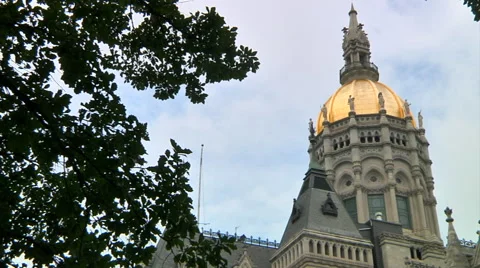 CT State Capital with trees Video stock 67150121