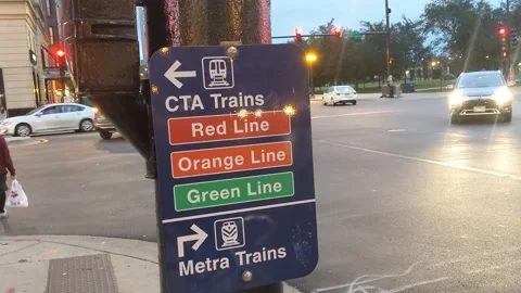 CTA Trains Signage Видео 169357831
