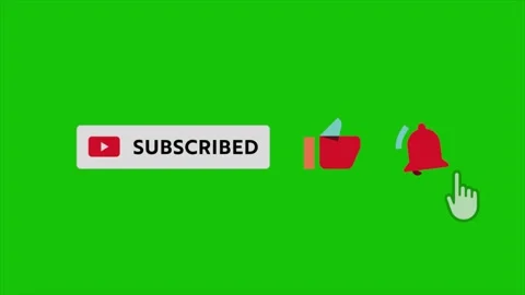 CTA Youtube subscribe Greenscreen Stock Footage 303208560
