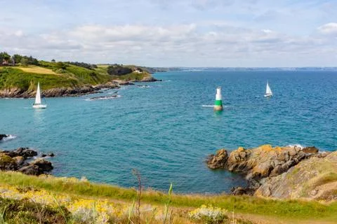 Ctes-d'Armor coastal path - 4 Stock Photos